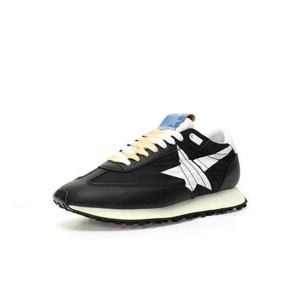 Black & White & Blue Marathon Sneakers By Golden Goose - Picture 5 of 8